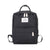 Stylish black backpack with "You Are My Sunshine" label, featuring durable canvas material and multiple compartments.