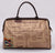 Stylish printed handbag featuring a newspaper design, perfect for casual outings and daily use.